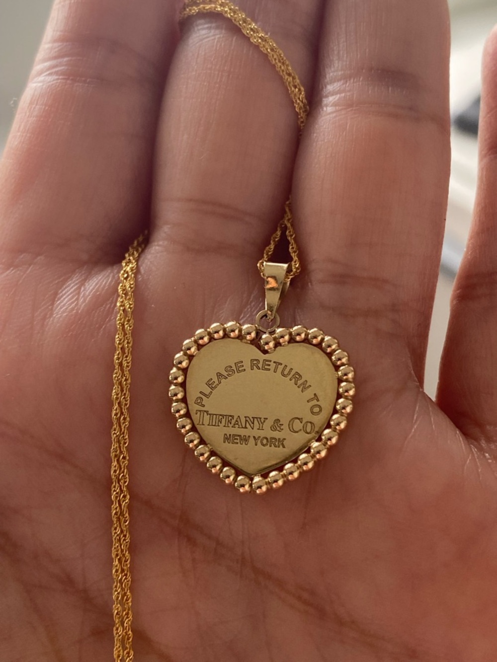 18K Solid Gold Necklace-Firm Price.
